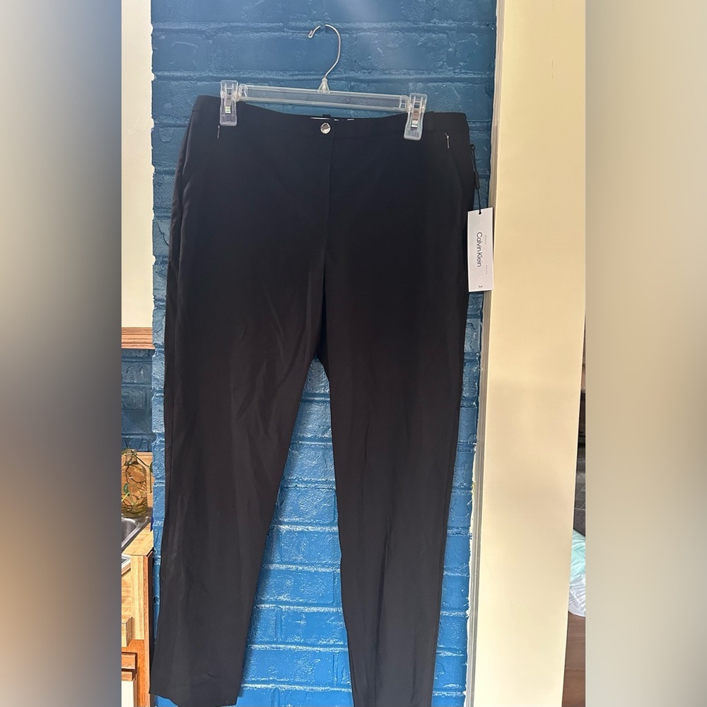 Calvin Klein‎ Women’s Black Dress Pants Straight Fit - Picture 2 of 9